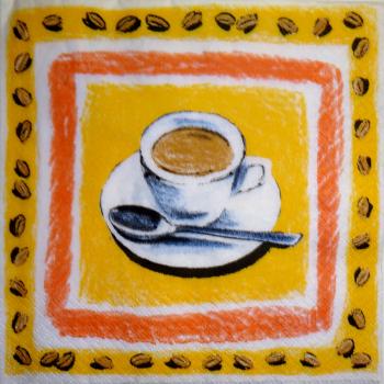 152 Coffee / Cafe - 3-ply (yellow) - Home Fashion